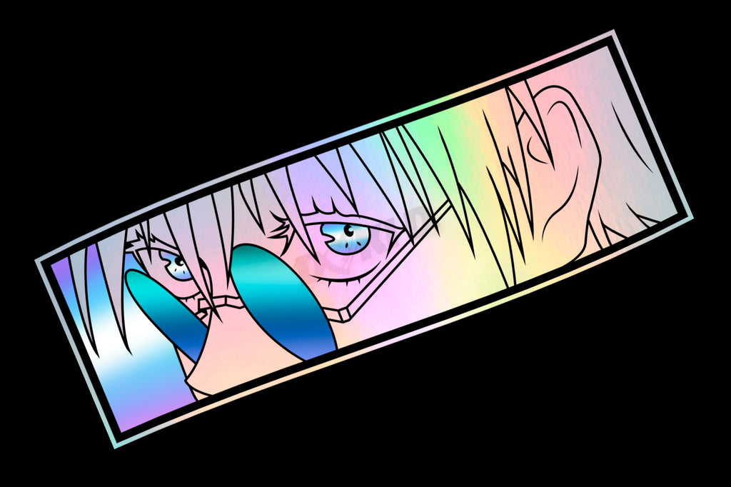 Gojo anime vinyl car decal