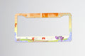 Custom license plate frame