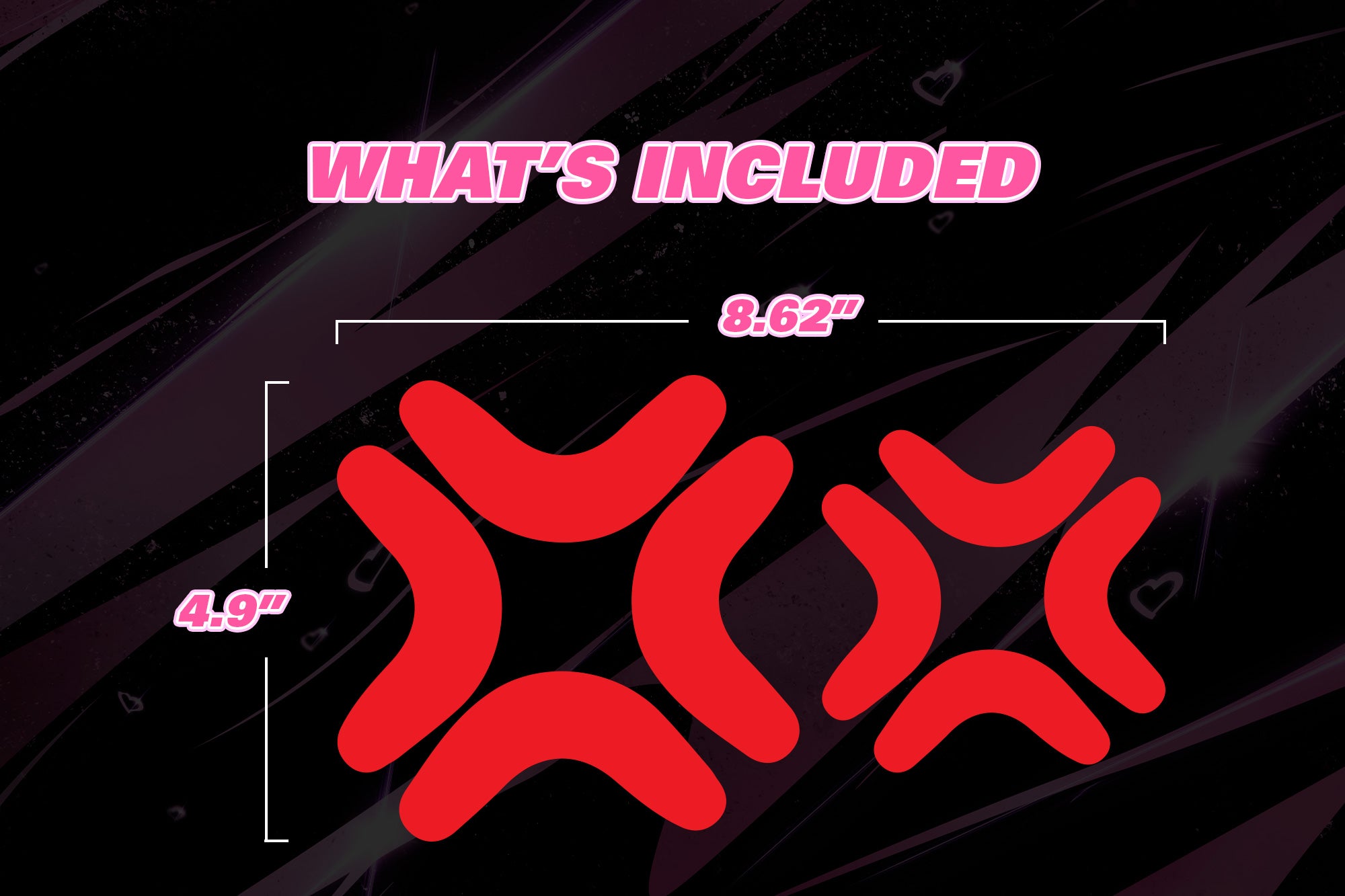 Angry Anime Face Vinyl Decal Sticker for Car headlights